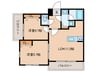 パークサイド宗峯 2LDKの間取り