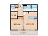 パークサイド宗峯 1LDK+Sの間取り