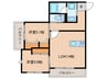 パークサイド宗峯 2LDKの間取り