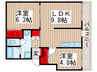 ブランシュ北柏 2LDKの間取り