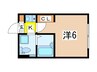 Sincrease中村橋 1Kの間取り