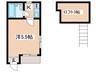 第2氷川台ハイム 1Kの間取り