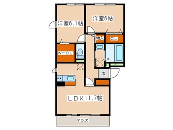 間取図 カンブリアガーデン