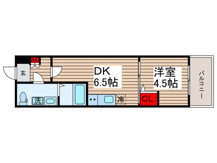 間取り図 グランパセオ門前仲町(105)