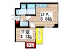 RIKAON船橋湊町 1DKの間取り