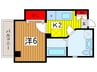 Printemps東岸町 1Kの間取り