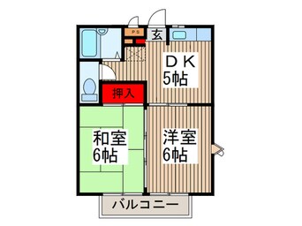 間取図 グリ－ンプラザ入間　Ａ