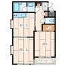 メゾナムール 2Kの間取り