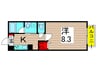 メゾン北綾瀬 1Kの間取り