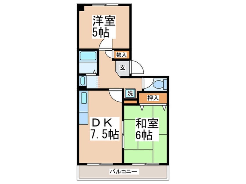 間取図 パインクレスト１番館