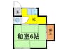井上荘 1Kの間取り
