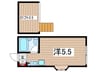 ツインクル稲田堤 1Rの間取り