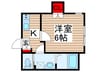 フェリオ松飛台 1Kの間取り