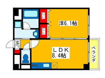 間取図 アグレア－ブル