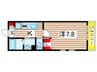 Ｍｉｌｏｎｇａ 1Kの間取り