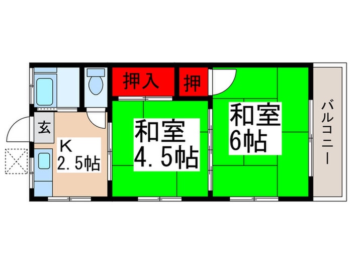 間取り図 第２白鳥荘