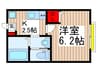ルミエール八千代台 1Kの間取り