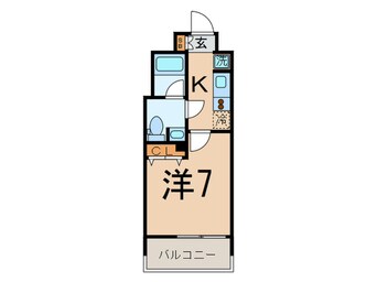 間取図 レジディア島津山