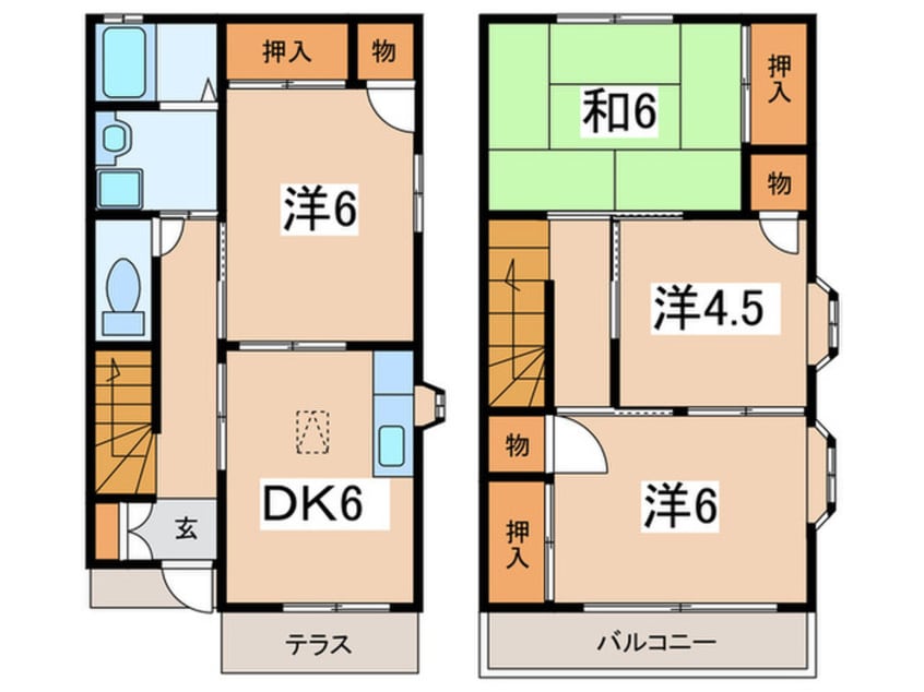 間取図 ファミリーテラス川久保Ⅰ