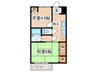 コリ－ヌ玉川学園 2Kの間取り