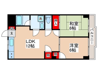 間取図 カトウハイツ日野坂