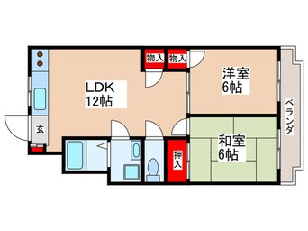 間取図 カトウハイツ日野坂