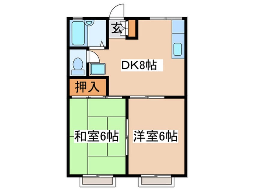間取図 メゾン　ミッキー１