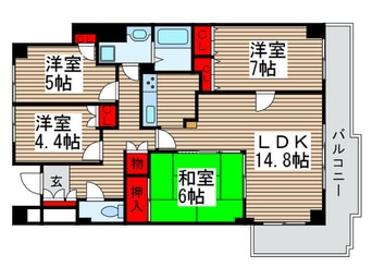 間取図 コスモ南柏