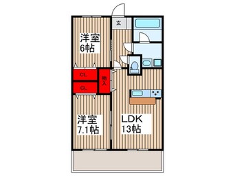 間取図 リリーヴィレッジGRACE