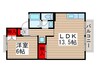 ファーストヴューラ十壱番館 1LDKの間取り