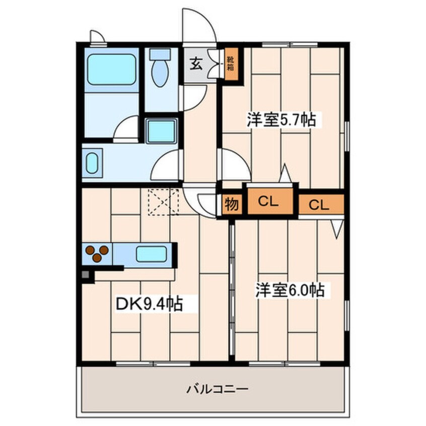 間取図 サンバレー上大岡Ⅵ