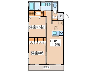 間取図 サンク東海岸