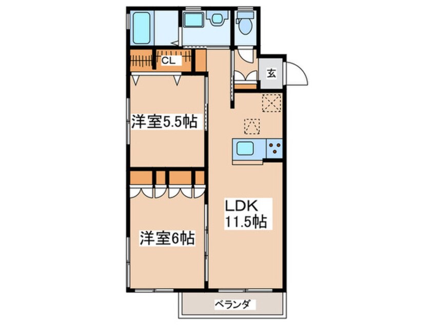 間取図 サンク東海岸