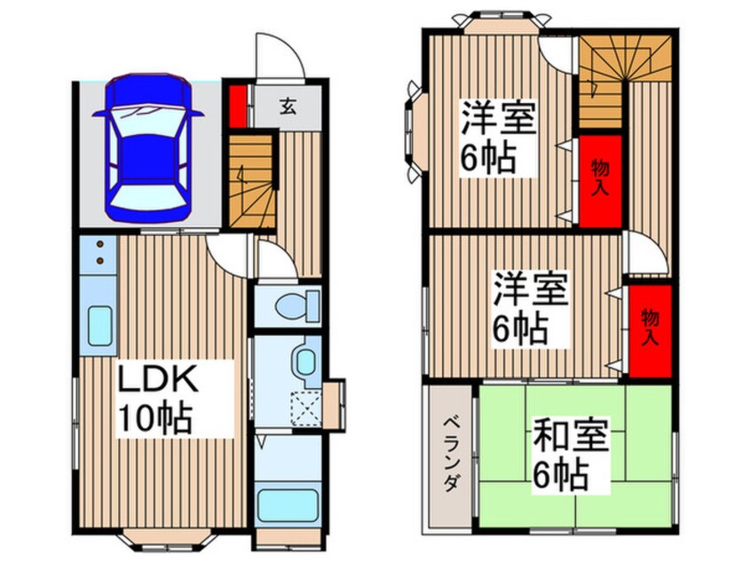 間取図 向陽町貸家