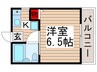スミレハイツ 1Kの間取り