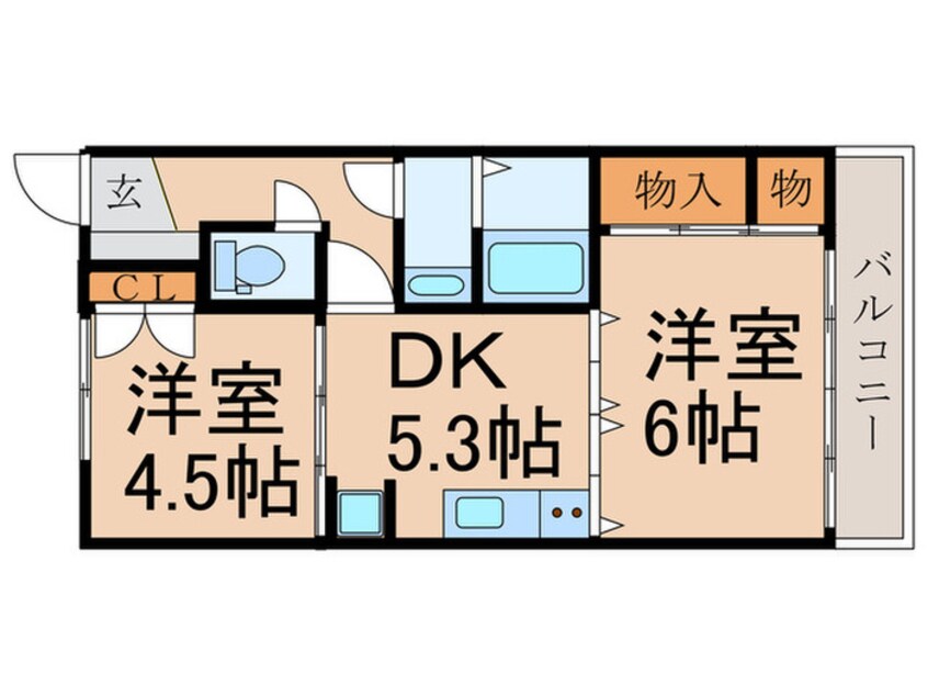 間取図 セラ若宮