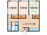 松村ハイツ 3LDKの間取り