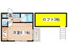 APARTMENT OKAZAWA 1Kの間取り