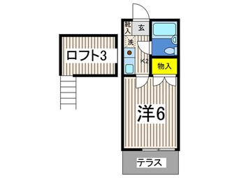 間取図 レーベル蒔田