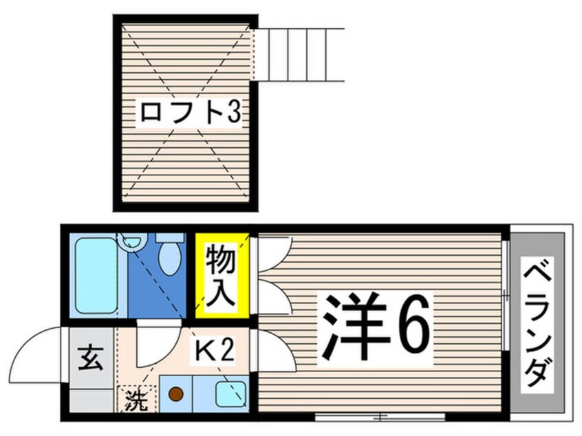 間取図 レーベル蒔田