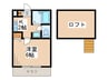 アザレ町田 1Kの間取り