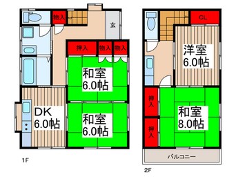 間取図 朝日６丁目戸建