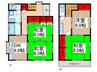 朝日６丁目戸建 4DKの間取り