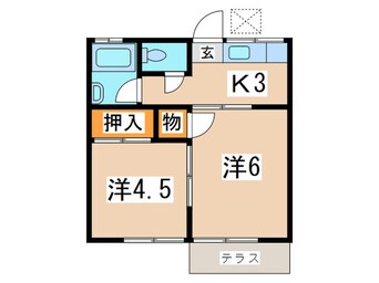 間取図 ハイツ貴利