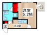 カルム西船橋 1Kの間取り