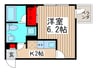 カルム西船橋 1Kの間取り