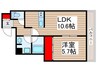 MILLE　TWA　氷川町 1LDKの間取り