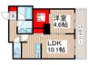 MILLE　TWA　氷川町 1LDKの間取り