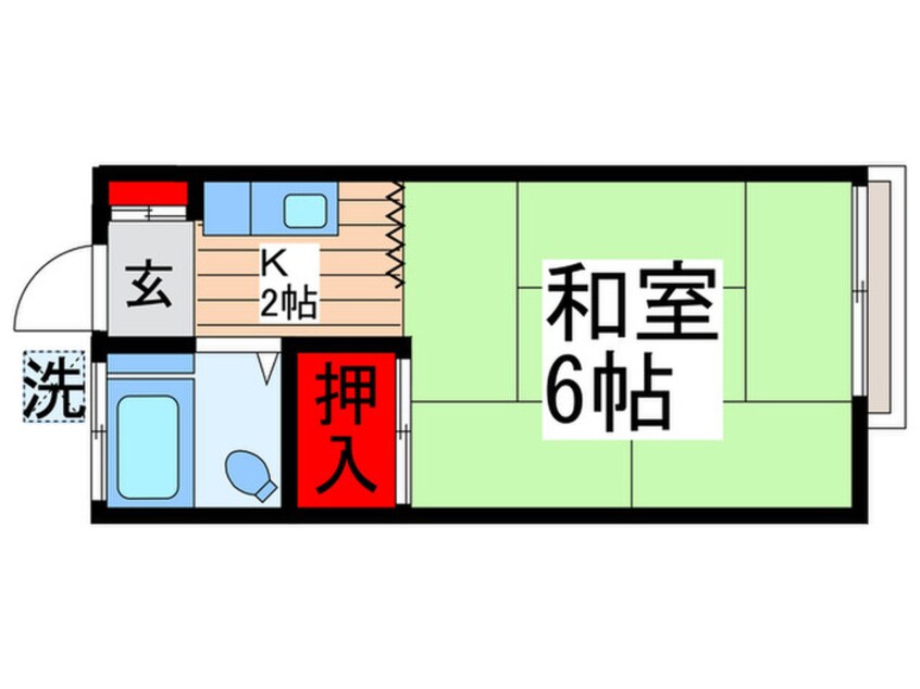 間取図 コーポ岩田