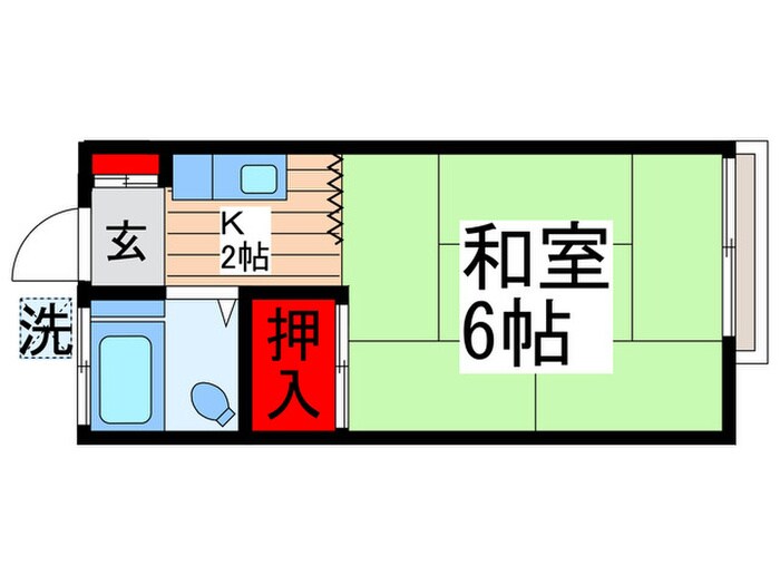 間取り図 コーポ岩田